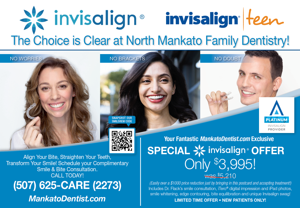 Mankato Invisalign Special Offer - New Patients for Clear Braces